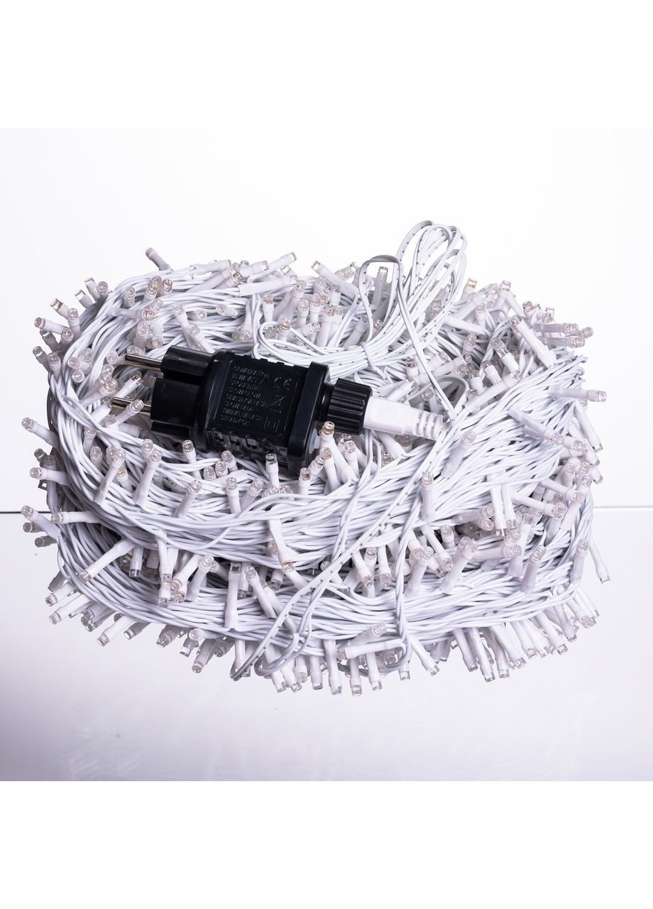 Гірлянда Різдвяна фея вулична 100 м 1000 LED білий провід Синій CF1000L100MWBL Garlando (371481103)