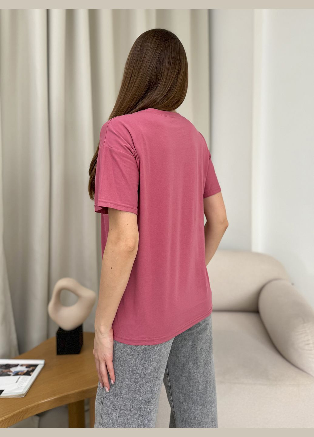 Темно-розовая летняя футболки Magnet WN20-606