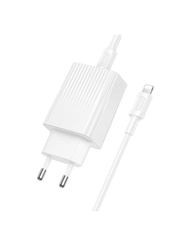 Сетевое зарядное устройство с кабелем BAS73A Source single port PD20W charger set (C to iP) (EU) Borofone (391487482)