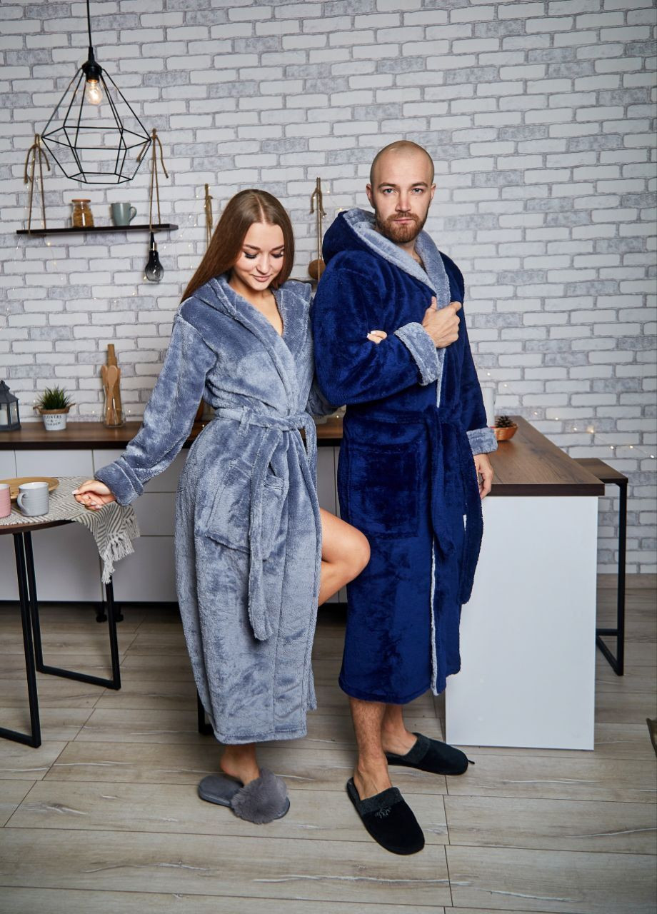 Комплект 2шт, Халати махрові для пари No Brand халат (301917068)