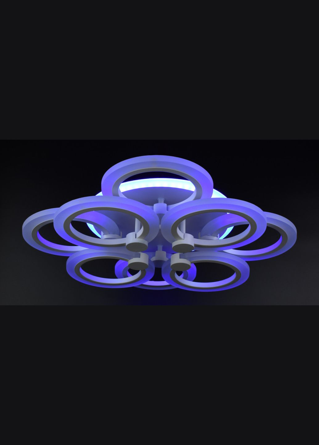 Люстра світлодіодна стельова LED світильник для квартири на стелю лед з пультом 25961 Білий 11х45х54 см. Sunnysky (364497969)