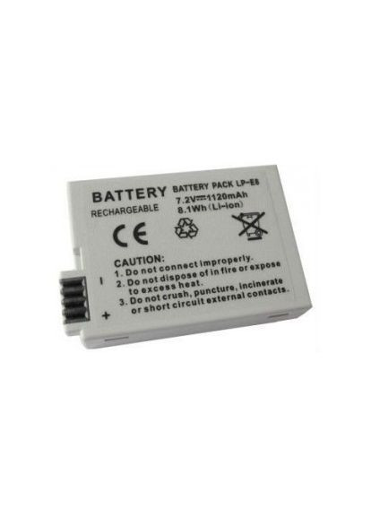 Аккумулятор для фотоаппаратов 550D, 600D, 650D, 700D – LP-E8 (аналог) – 1120 ma Canon (372010108)