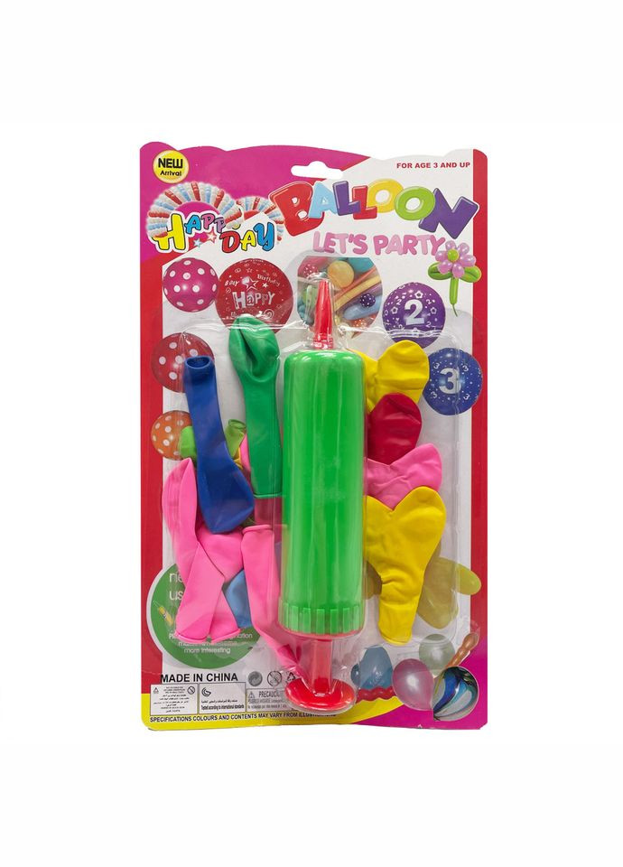 Набор Воздушных шаров "Сердце" MK5479 насос, 17 шт, на листе Зеленый BMW (316274263)