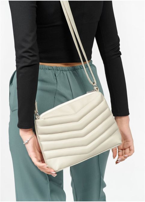 Сумка Кросбоди Rose MRN серый шелк (R-94180030-VS) Sambag (302450107)