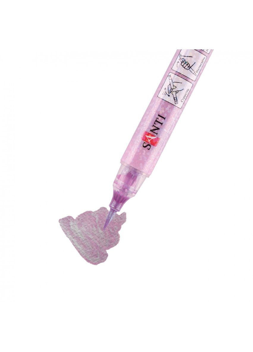 Маркер акварельный Glitter Brush 390767 Santi (364109539)