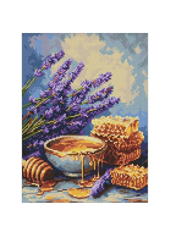 Алмазная мозаика "Лаванда и мед" AMO20412, 30х40 см IDEYKA (395928820)