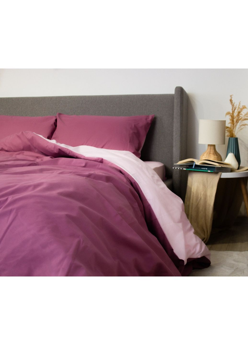 Сімейний комплект постільної білизни Ранфорс з наволочками 50*70 см, 115 гр/м2 Pink Fog Рожевий (18840150215) ТЕП (365963304)