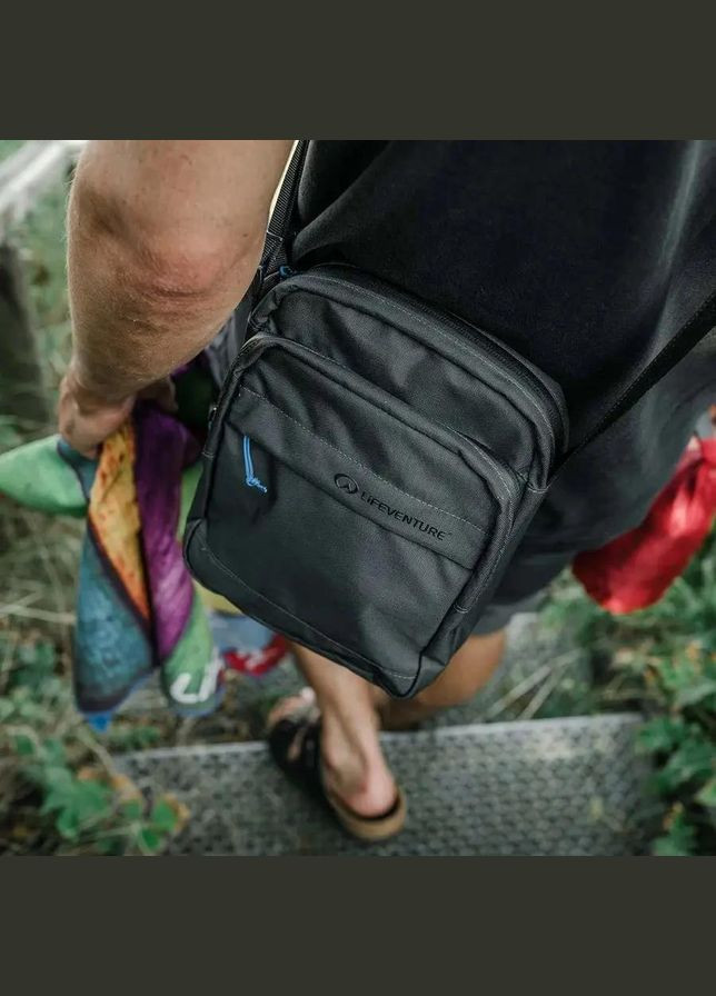 Сумка для документів Recycled RFID Shoulder Bag Grey Lifeventure (316442799)