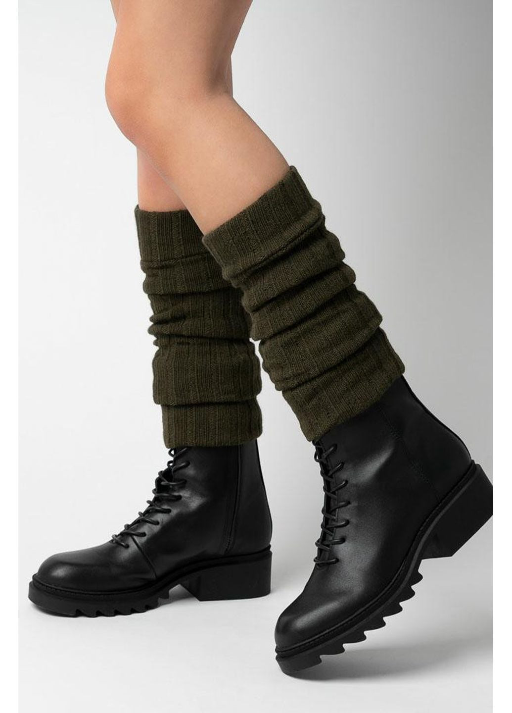 Гетри теплі вовняні в рубчик 068 One Size Steven (349500513)