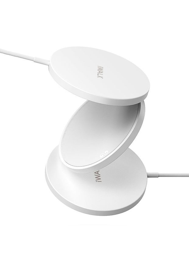 Беспроводное зарядное устройство Magnetic Fast 15W белое (MCC010L) iWALK (353497510)
