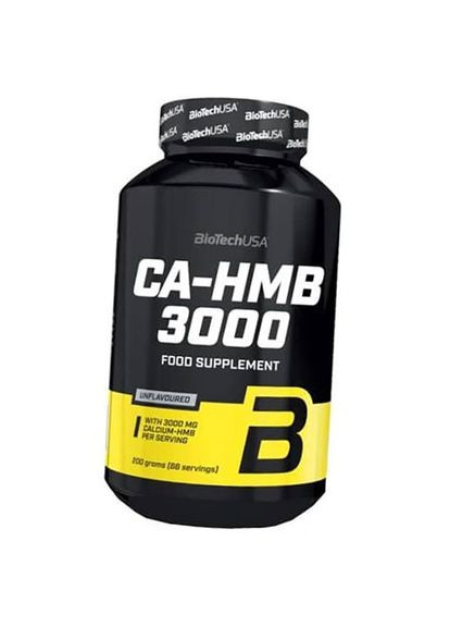 ГМБ, Гідроксиметилбутират, Ca-HMB 3000, BioTech (USA) 200г Без смаку (27084029) Biotechusa (364273762)