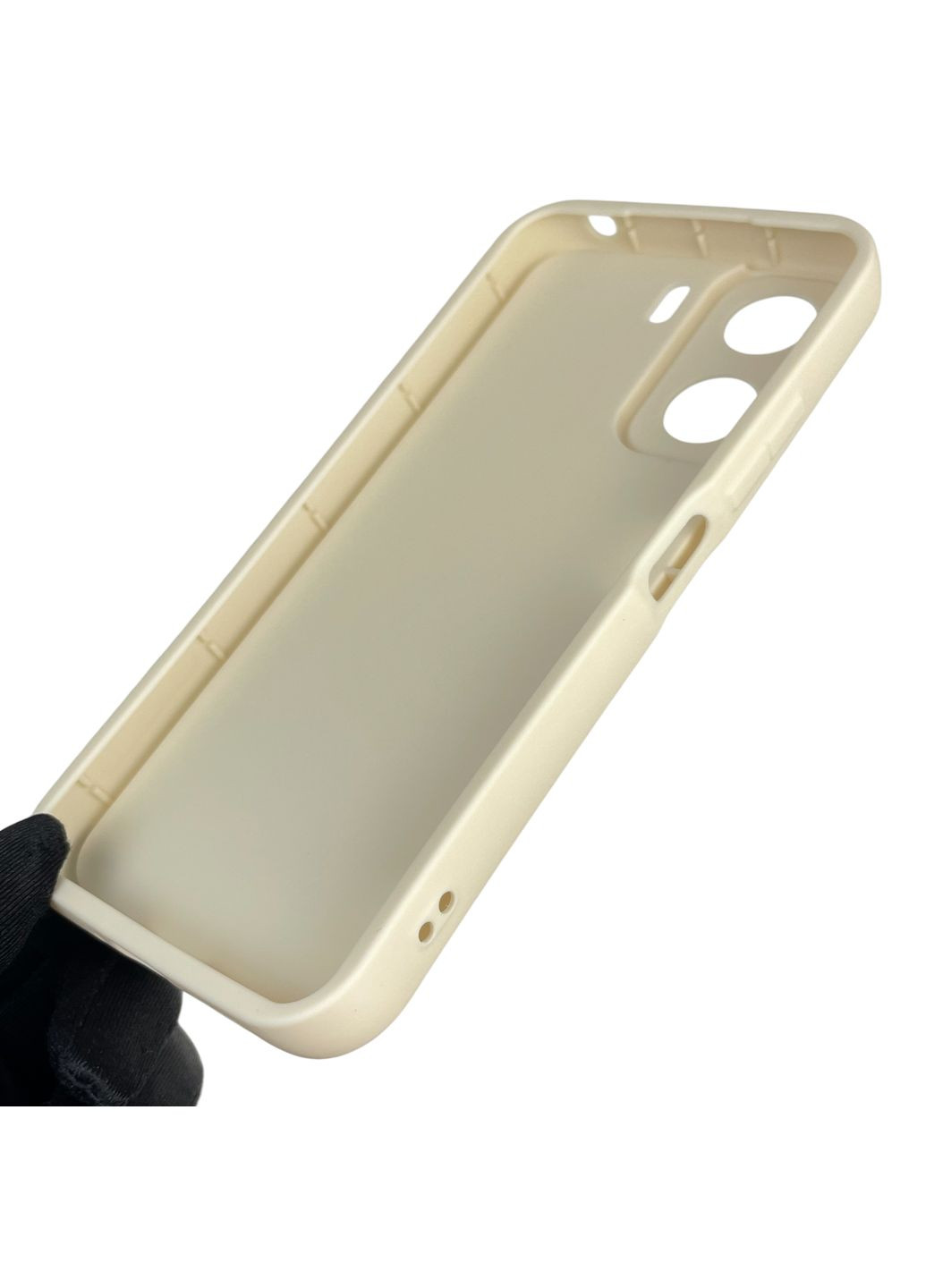 Чохол силіконовий Soft Touch з 3D принтом для Redmi 13C молочний (Повний захист камери) Xiaomi (371653245)