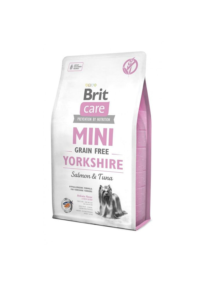 Сухой корм Care GF Mini Yorkshire для йоркширских терьеров, с лососем и тунцем, 2 кг Brit (362701696)
