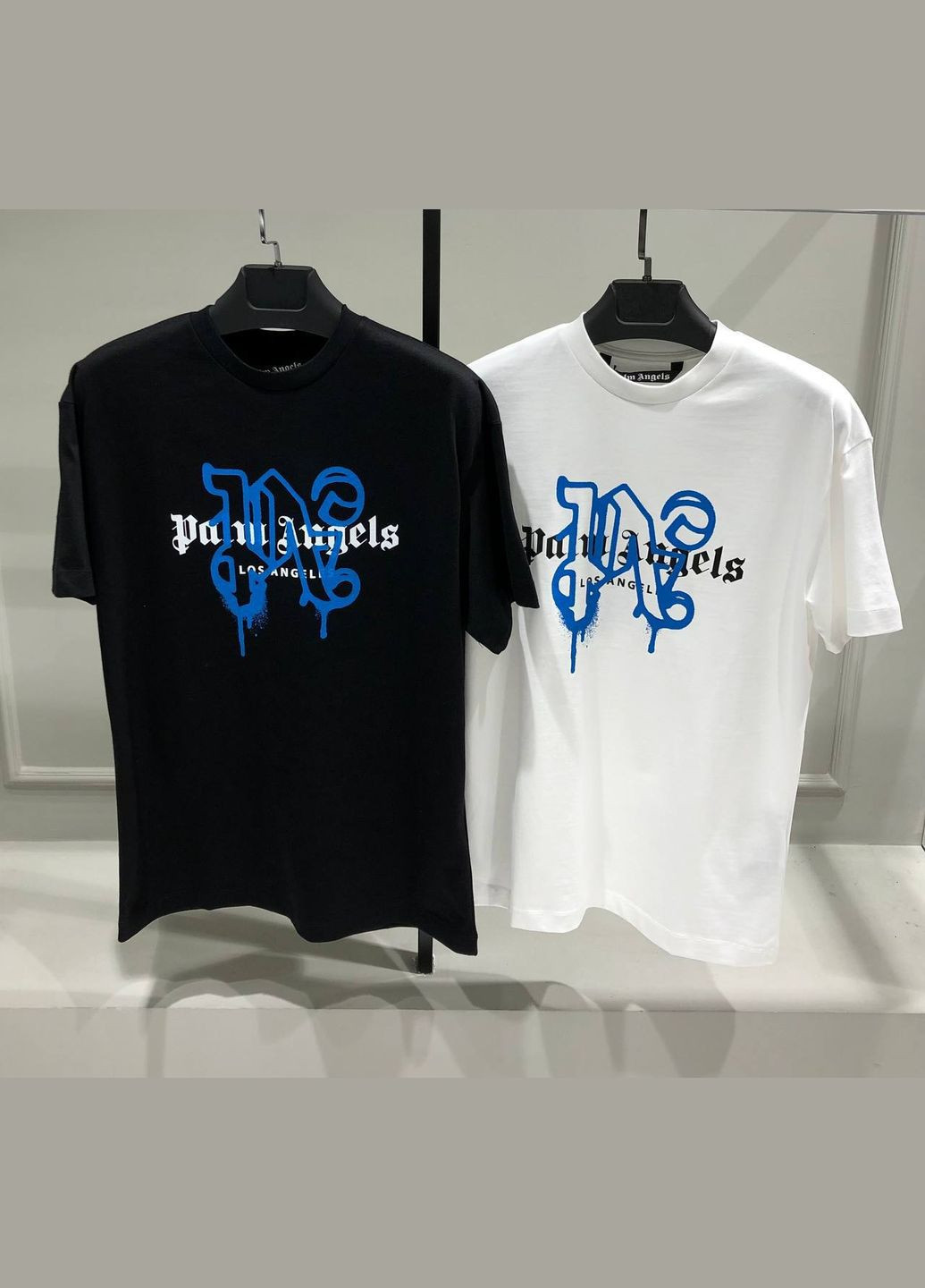 Черная мужская футболка белая черная с принтом графити No Brand