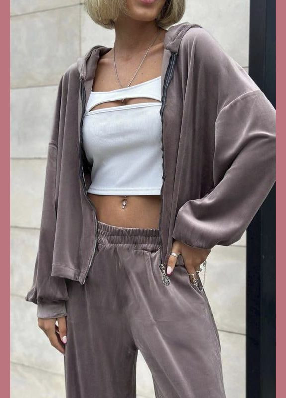 Спортивный костюм женский цвета мокко Let's Shop (303320523)