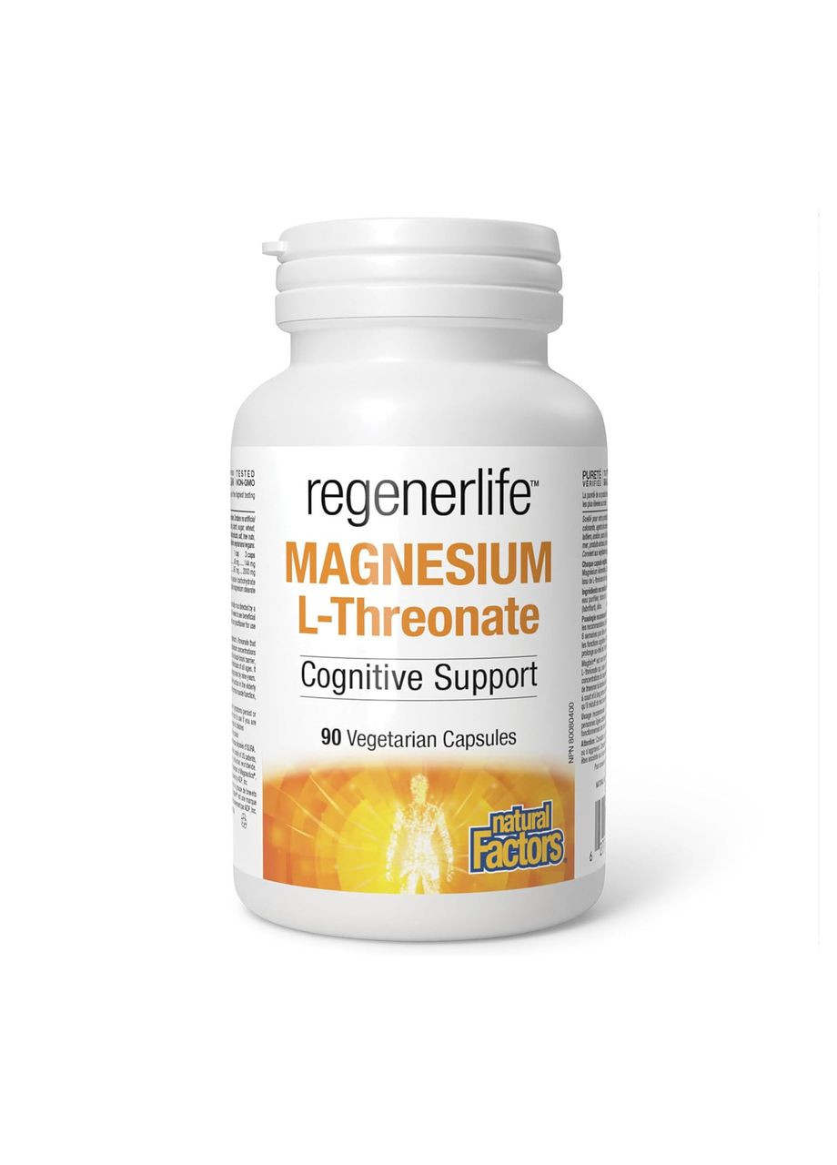 Magnesium L-Threonate 667mg - 90 vcaps Natural Factors (369400183)