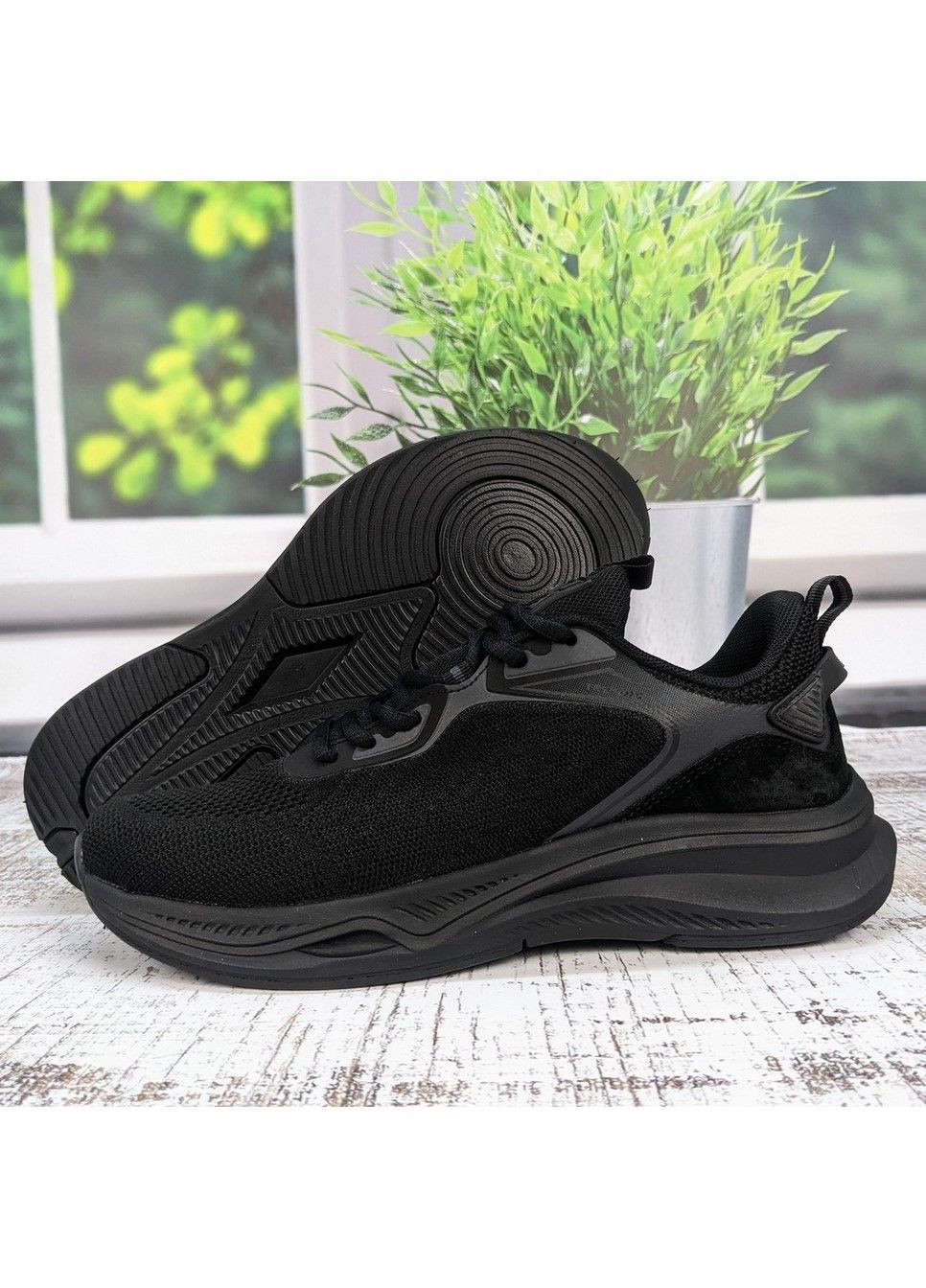 Черные демисезонные кроссовки мужские Baas