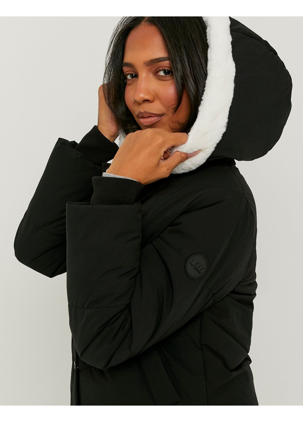 Чорна демісезонна куртка жіноча Tally Weijl