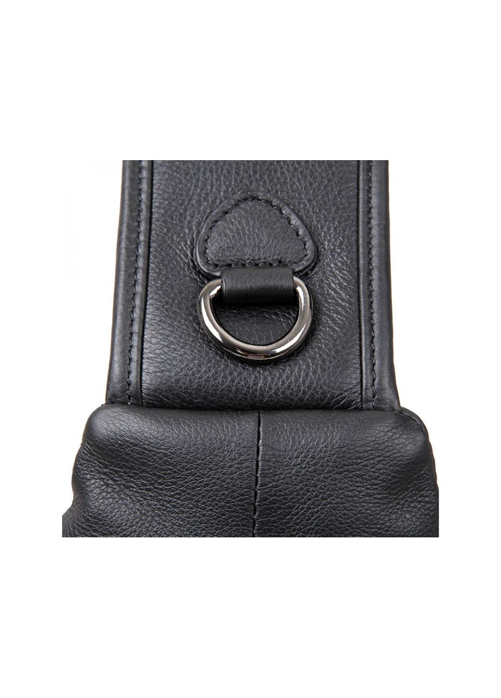 Шкіряний чорний чоловічий слінг рюкзак на одне плече Tiding Bag (302390979)