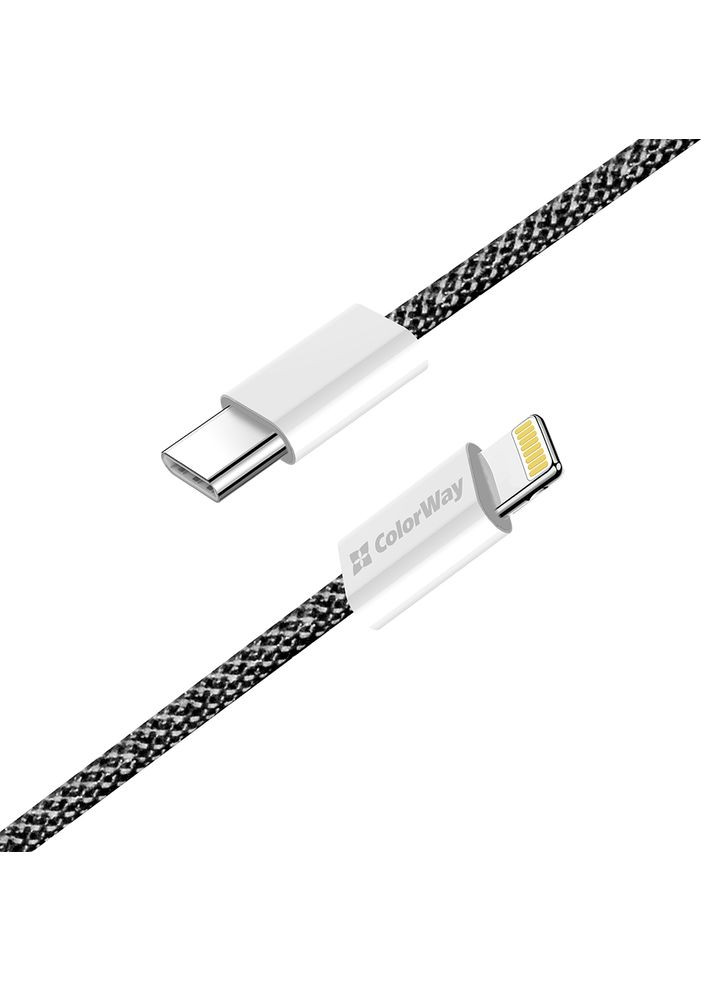 Кабель Lightning + Type-C USB (M/M), 3.0 А, 1 м, Black (CW-CBPDCL061-BK) Colorway (336959647)