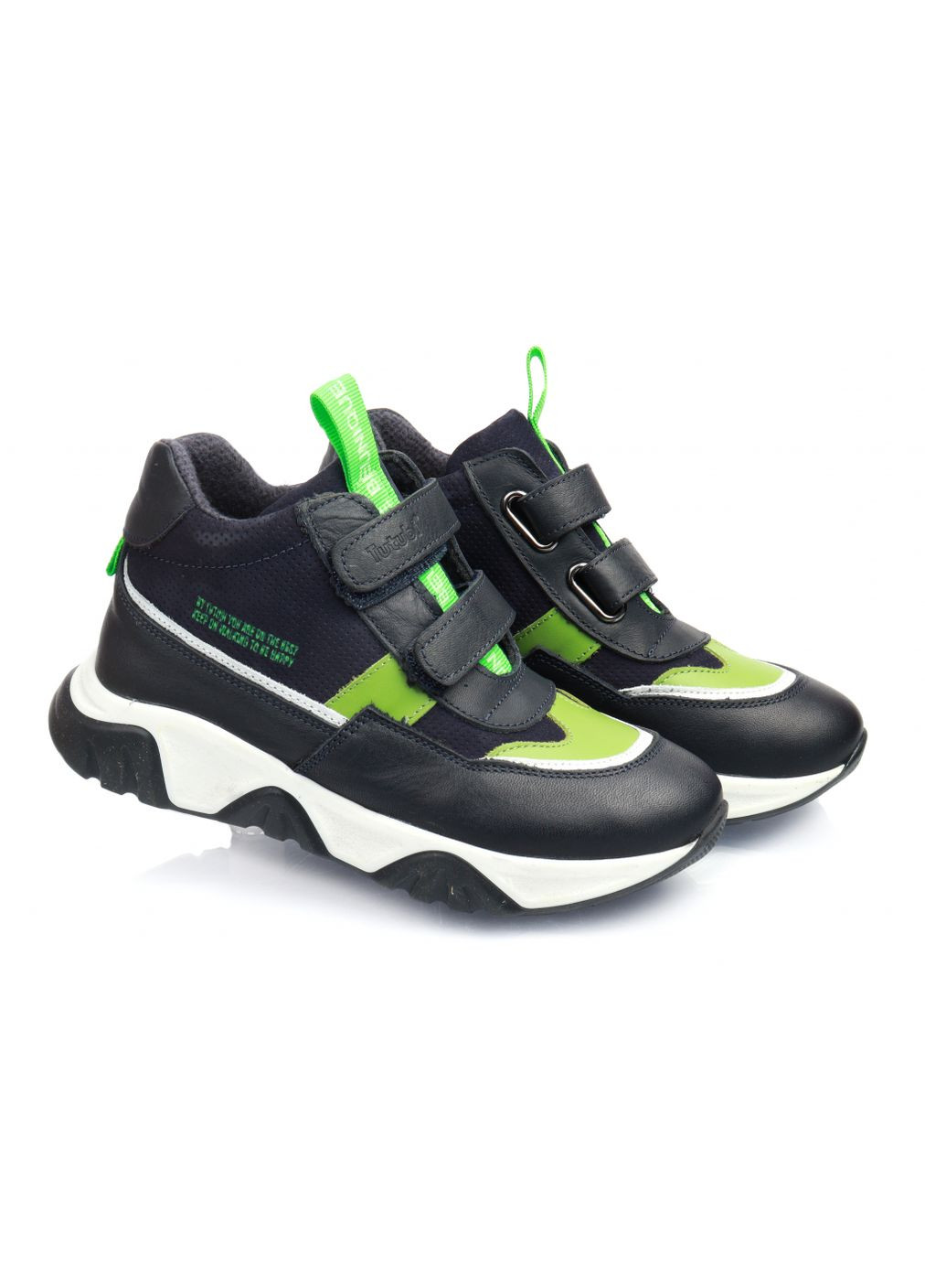 Черевики осінні 803 для хлопчиків синьо-салатові. Розмір Tutubi (367166604)