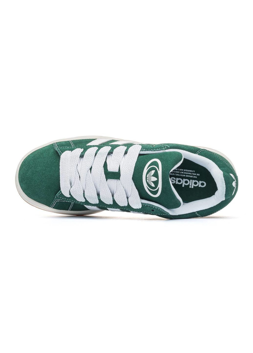 Зелені Осінні кросівки чоловічі green white, вьетнам adidas Campus 00s