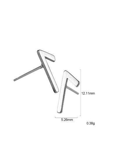 Серьга-гвоздик Руна из нержавеющей стали в скандинавском стиле [ESS2019062139] Viking (338624591)