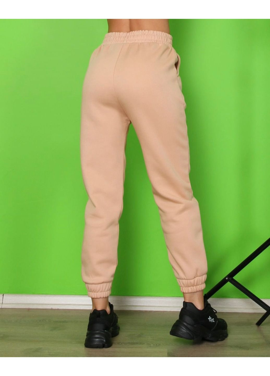 Бежевые джогеры утеплены флисом LSK Джогери (367055602)