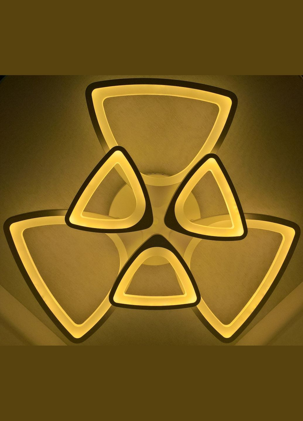 Люстра светодиодная потолочная LED светильник для квартиры на потолок лэд с пультом 25597 Белый 14х67х67 см. Sunnysky (364762172)