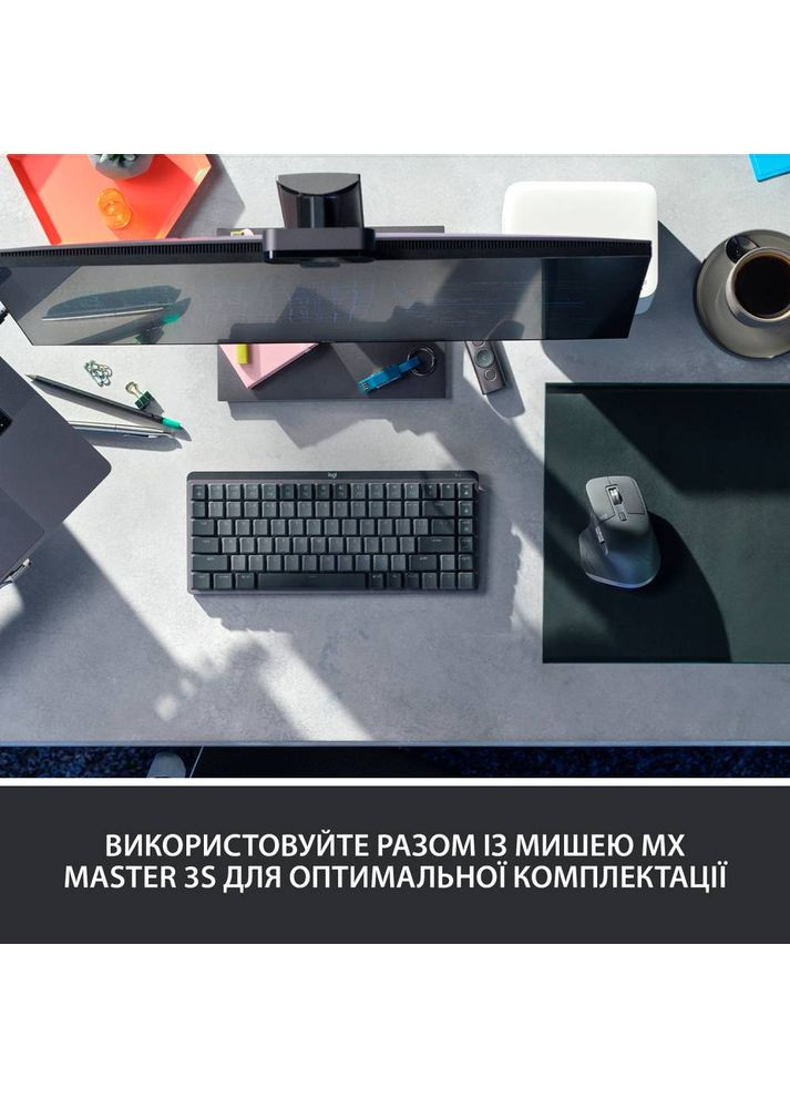Клавиатура MX Mechanical Mini Minimalist Graphite (920010780) Logitech (315725146)