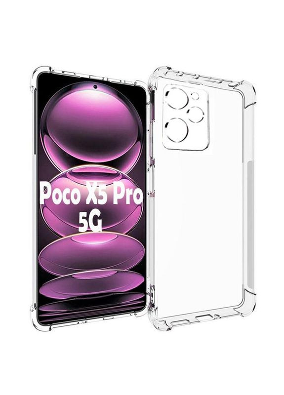 Чохол-накладка Anti-Shock для Xiaomi Poco X5 Pro 5G Clear (708896) BeCover (341488697)