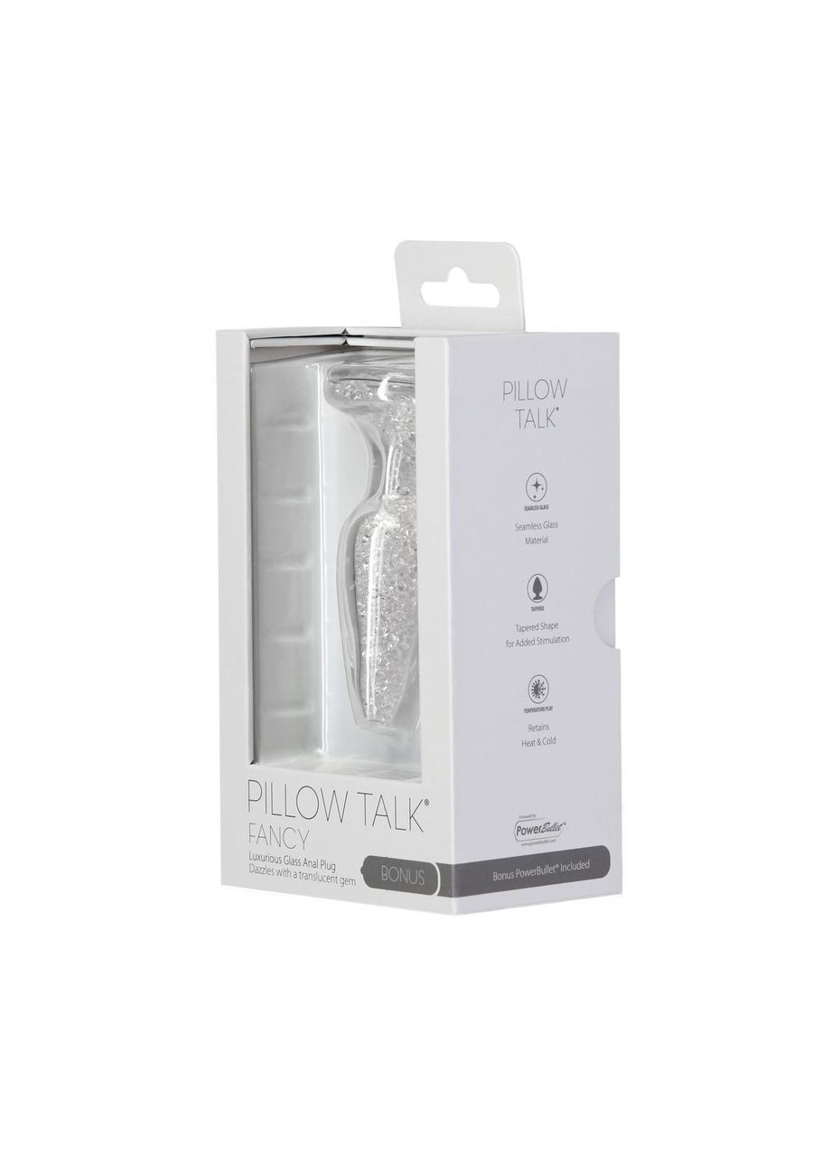Стеклянная анальная пробка Pillow Talk Luxurious Glass Anal Plug, ⌀3,1см, виброшар в подарок No Brand (366879325)