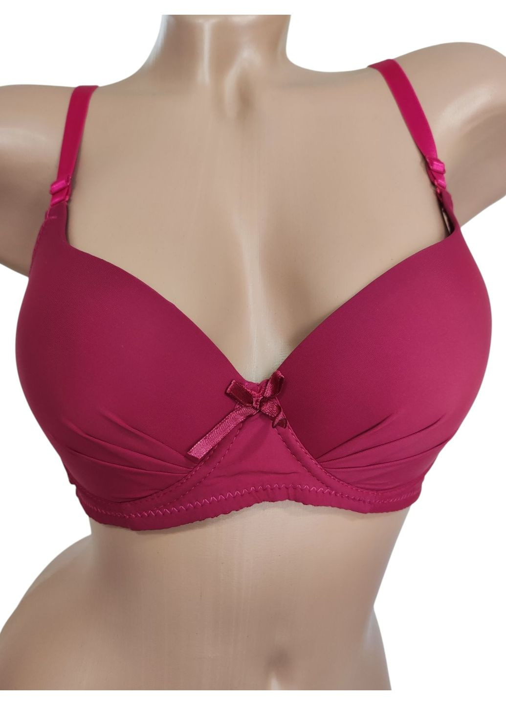 Бордовый корбей бюстгальтер C&Y с косточками