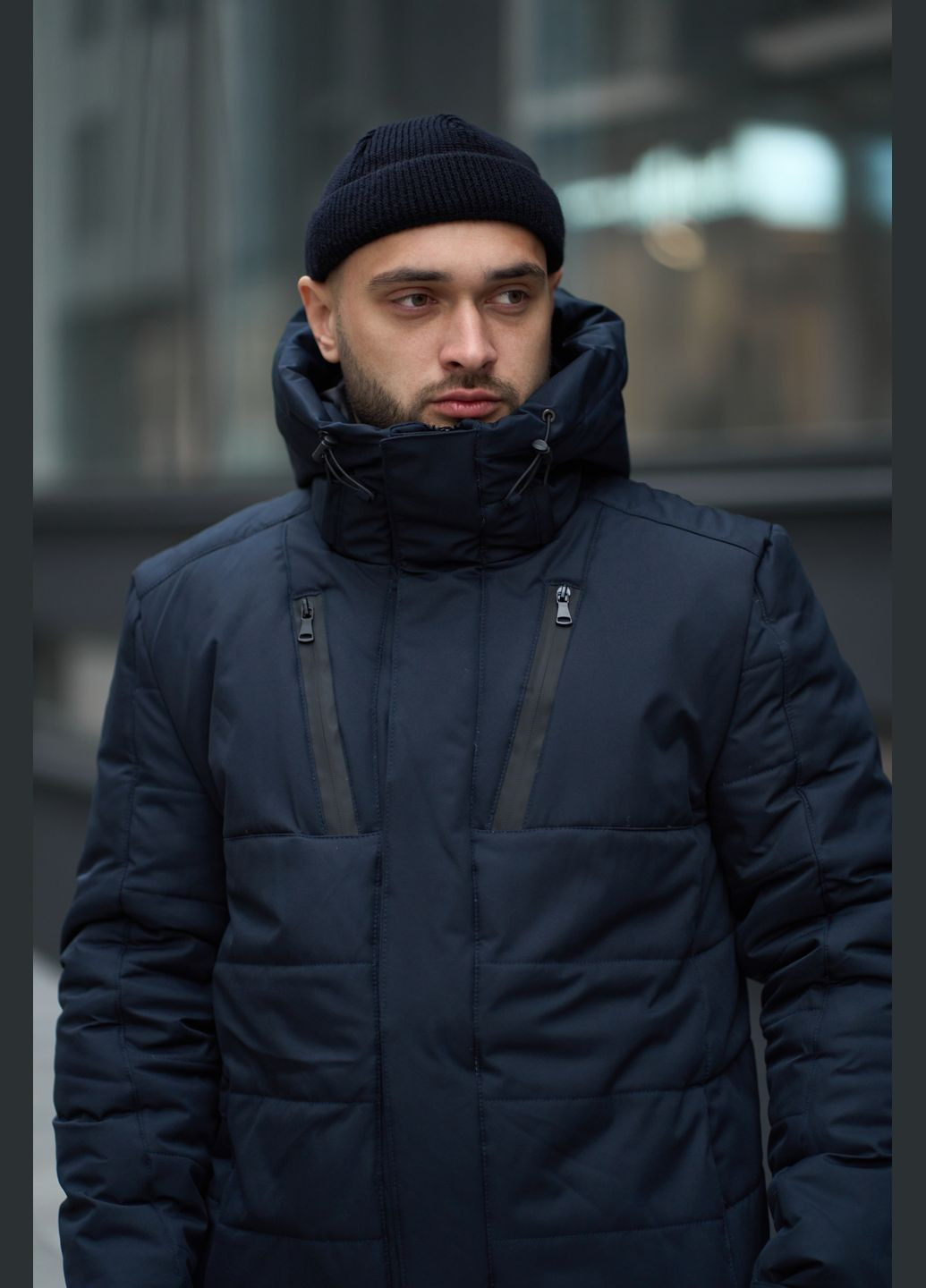 Синя зимня куртка зимова чоловіча "everest" синя Intruder