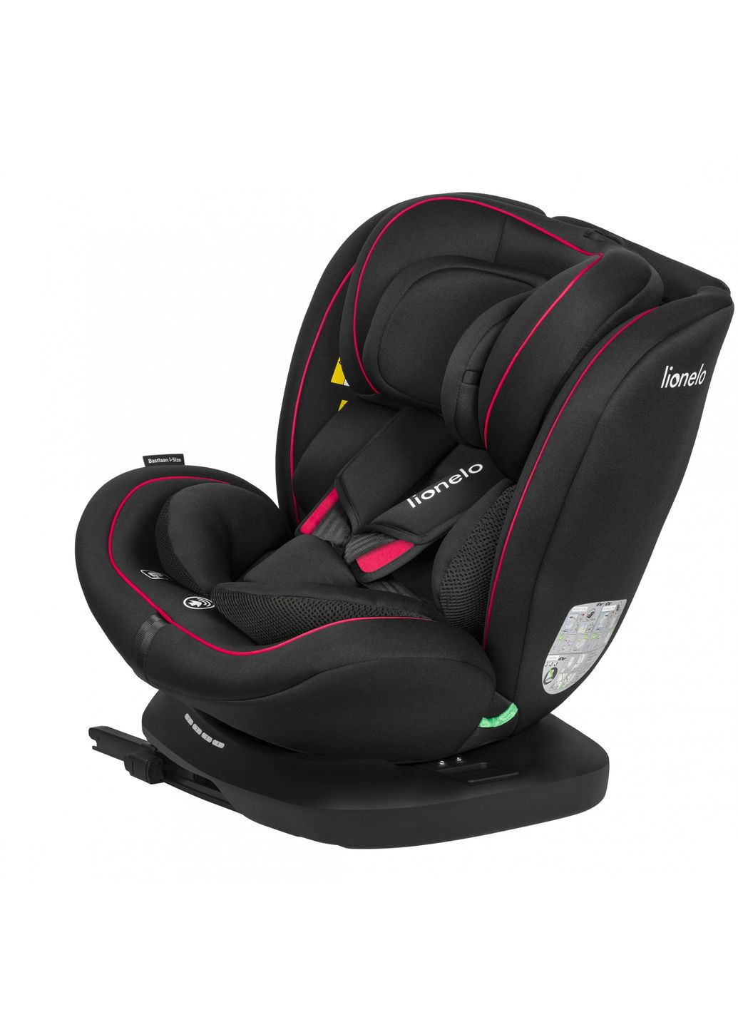 Детское автокресло BASTIAAN I-SIZE BLACK RED Lionelo (392604435)