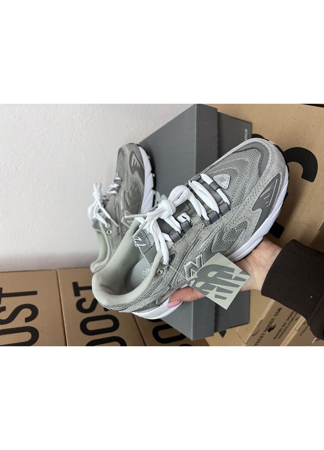 КРОСІВКИ ЖІНОЧІ NEW BALANCE 725 GREY НЬЮ БЕЛАНС 725 No Brand сірі демісезони (368855794)