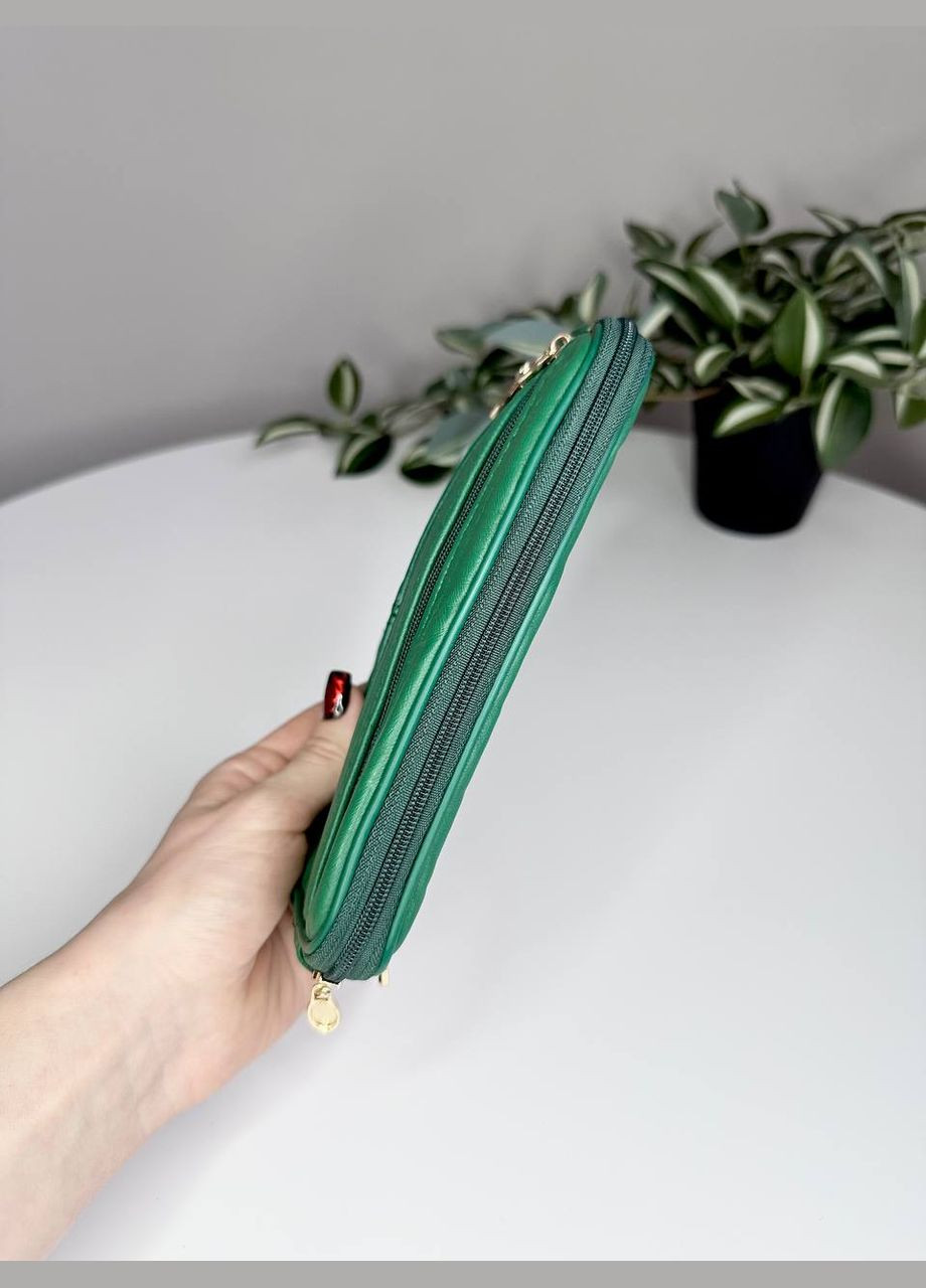 Жіночий м'який гаманець з натуральної шкіри безкаркасний Classic (315623012)