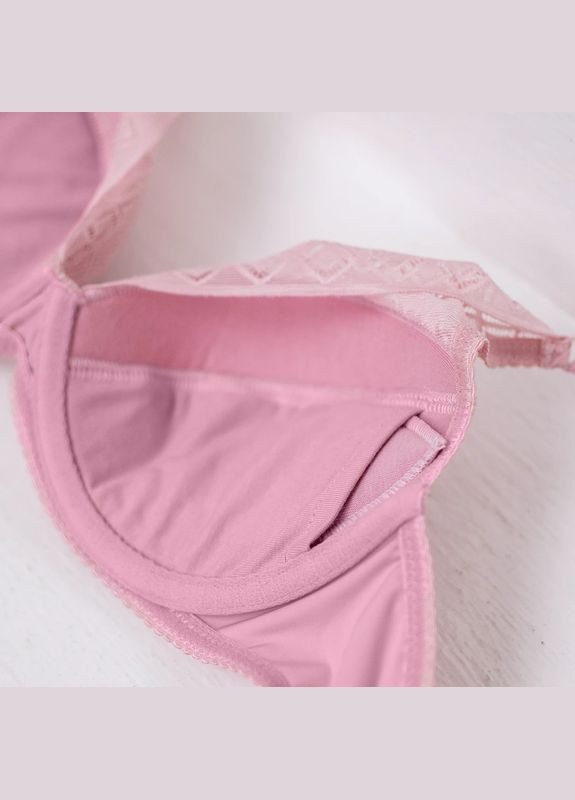 Розовый бюстгальтер push-up на косточках Elita с косточками