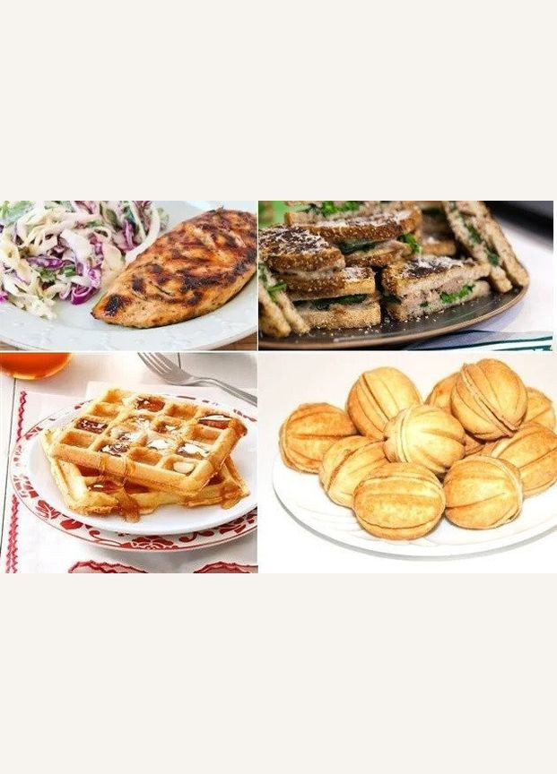 Вафельниця бутербродниця сендвічниця гриль електрична 4 в 1 зі знімними формами CB-1074 Pro Crownberg (306716503)