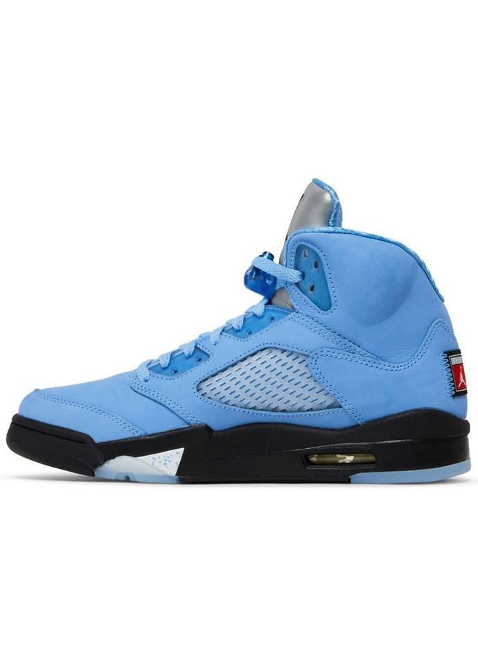 Голубые всесезонные кроссовки air jordan 5 retro unc university blue - dv1310-401 Nike