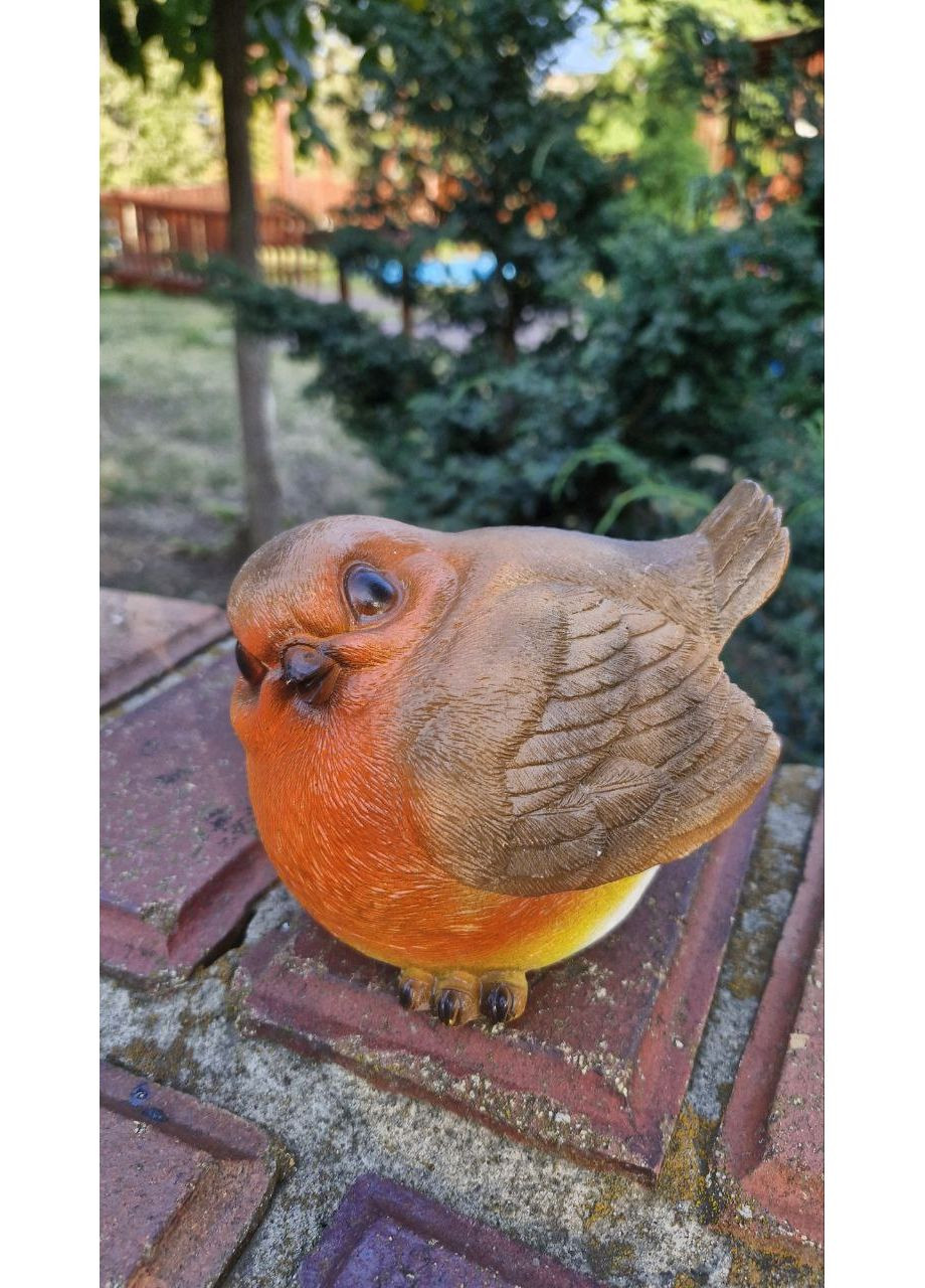 Садова фігурка, декор для саду Пташка синичка з полістоуну No Brand (358930895)