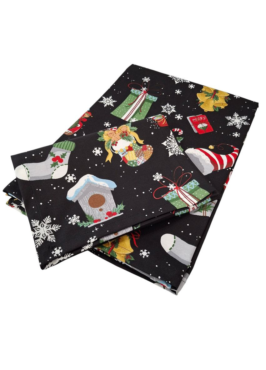 Ранер Charms новорічний водостійкий 35х100 см чорний (2800004658560) SoundSleep (307510727)