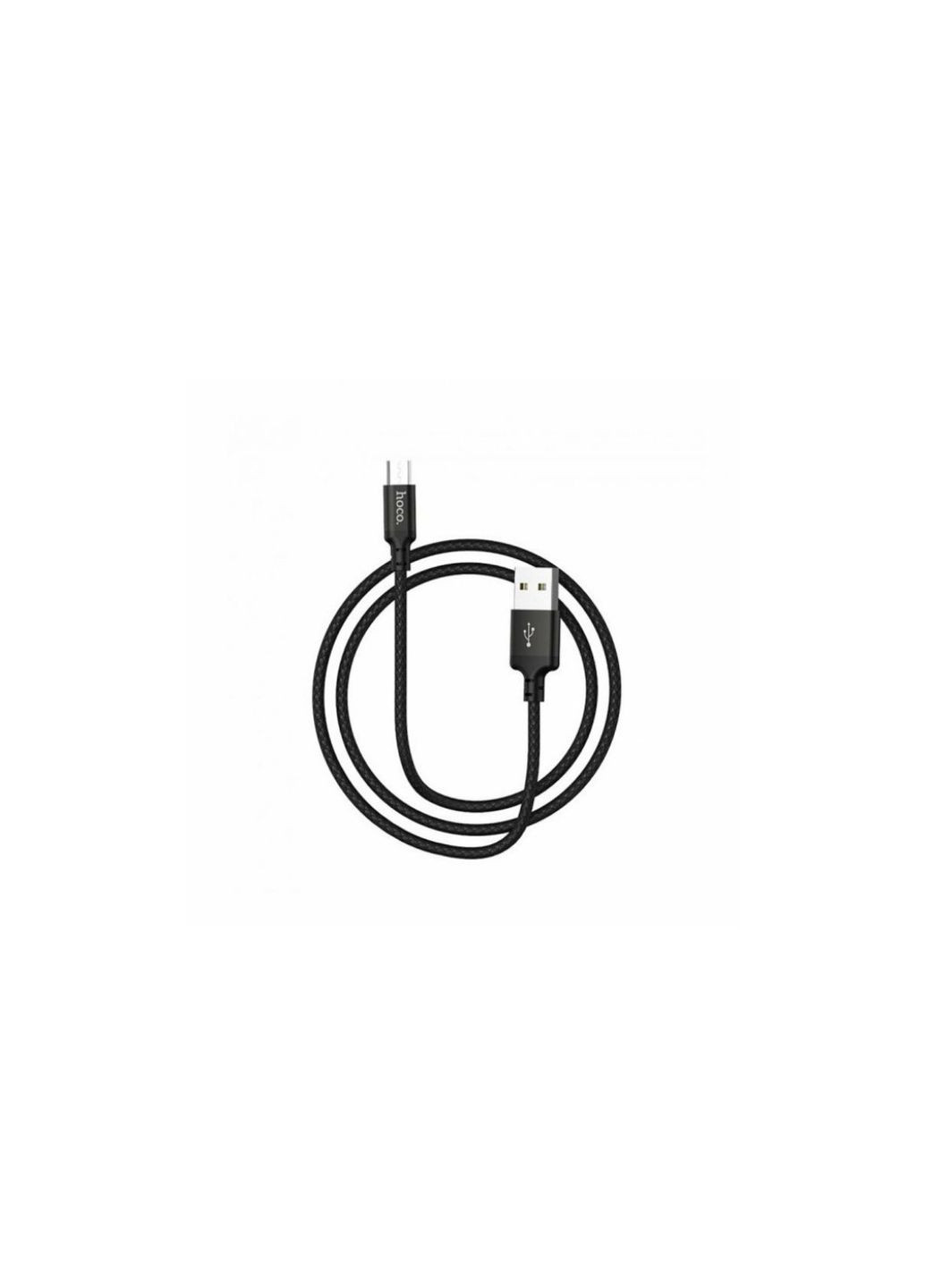 Кабель. X14 / Micro - USB / Нейлонове сплетіння / 2 метра / Чорний Hoco (335257274)
