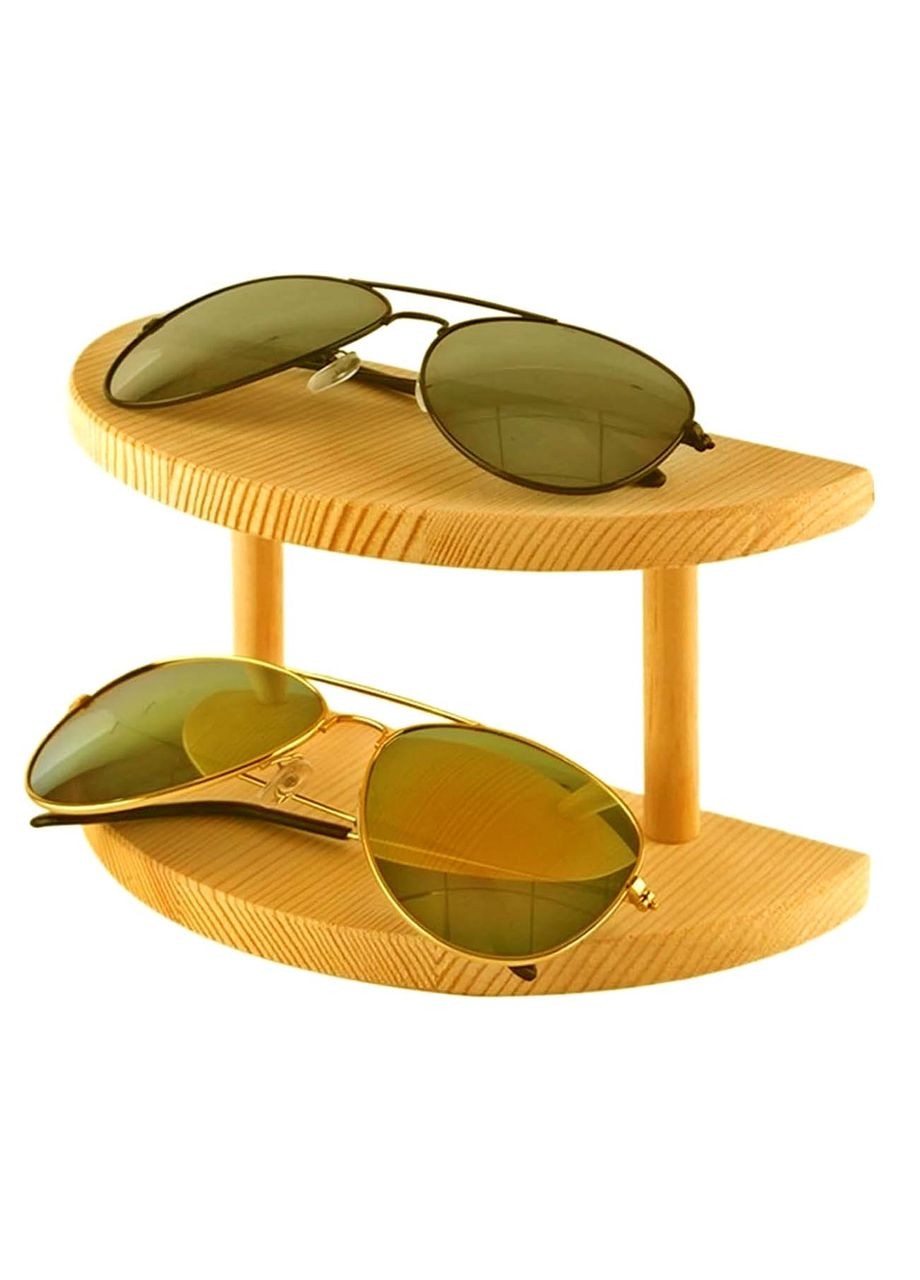 Органайзер для очков из дерева Озургети 2 карри (ОЧК-201003) No Brand (328073297)