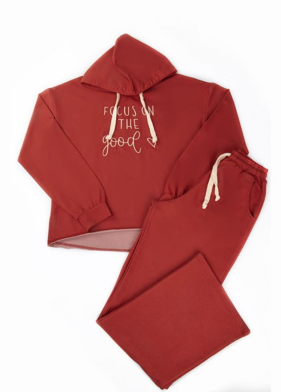 Теракотовий демісезонний костюм для дівчаток 04-2641-95в 164 см Авекстекс