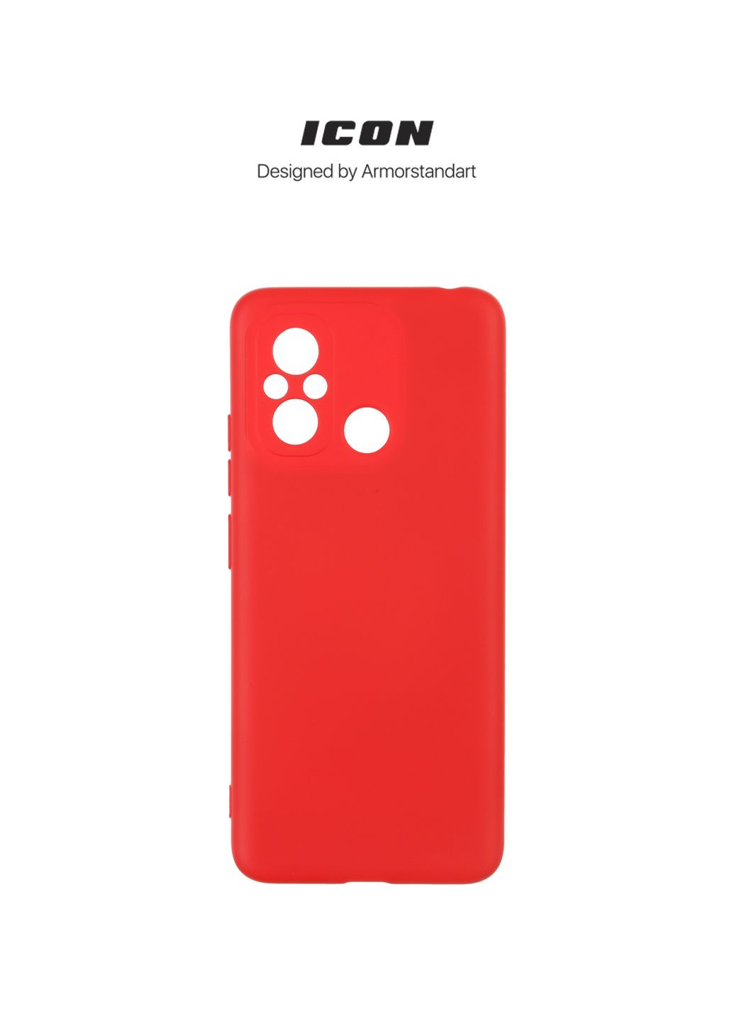 Панель ICON Case для Xiaomi mi 12С / 11A Camera cover Red (ARM65966) ArmorStandart (260009743)