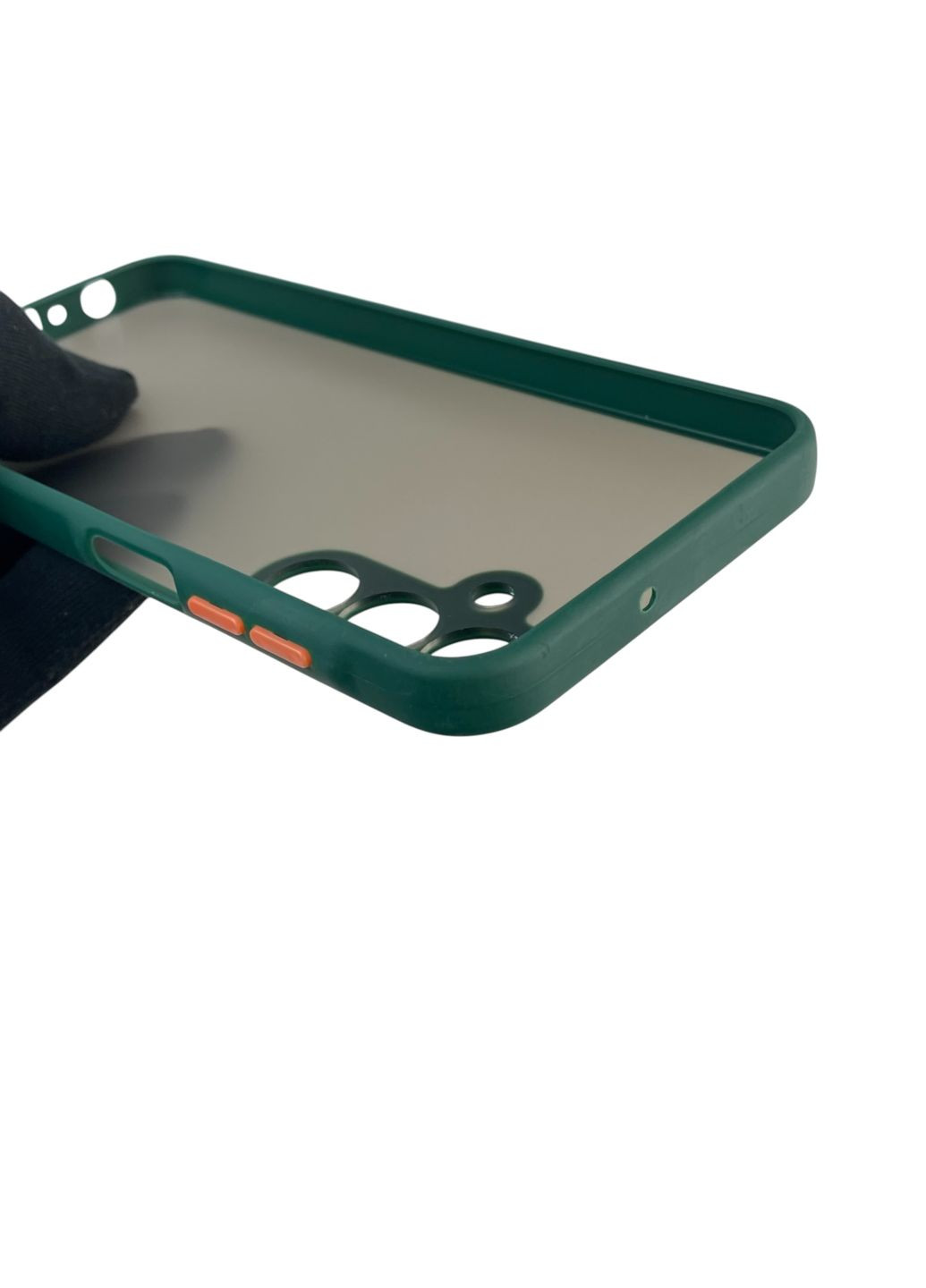 Чехол для телефона Galaxy A25 5G (SM-A256B) с высокими бортами на самсунг а25 темно-зеленый Samsung (366387106)