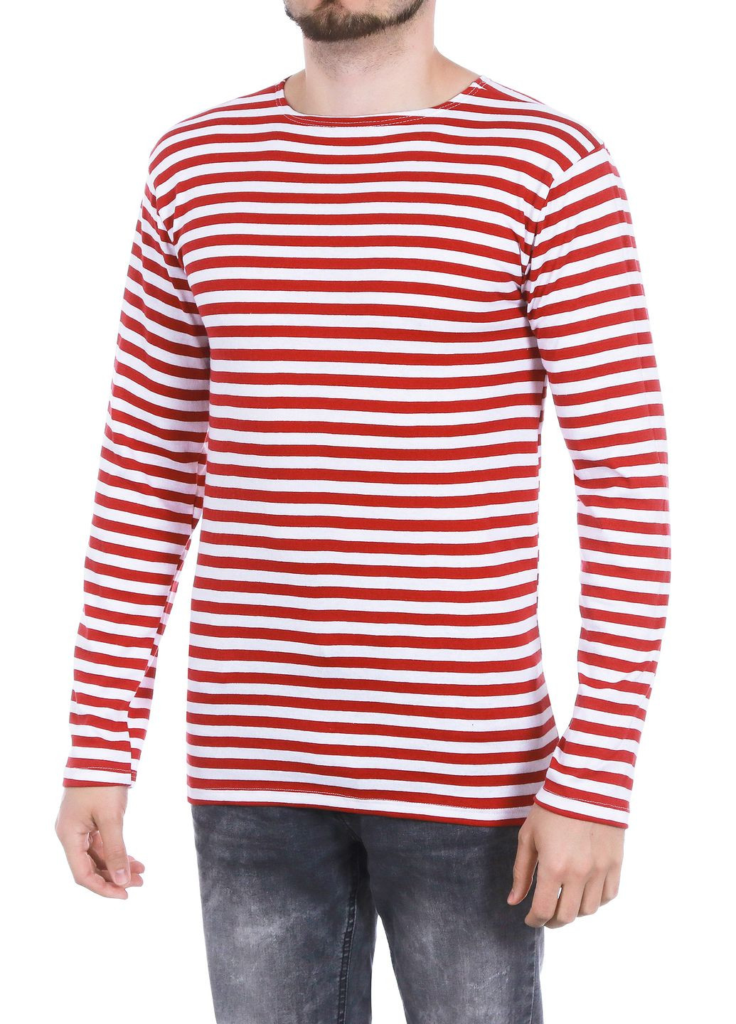 Бордовый демисезонный повседневный лонгслив УТОГ