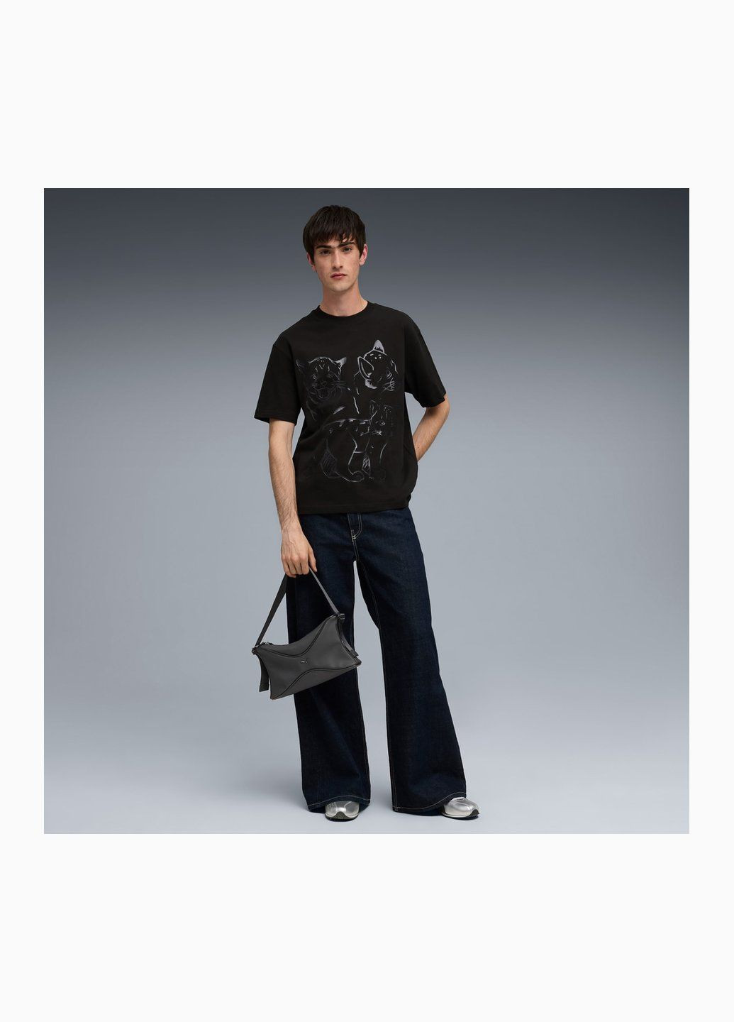 Черная футболка graphic itty bitty tee men Puma