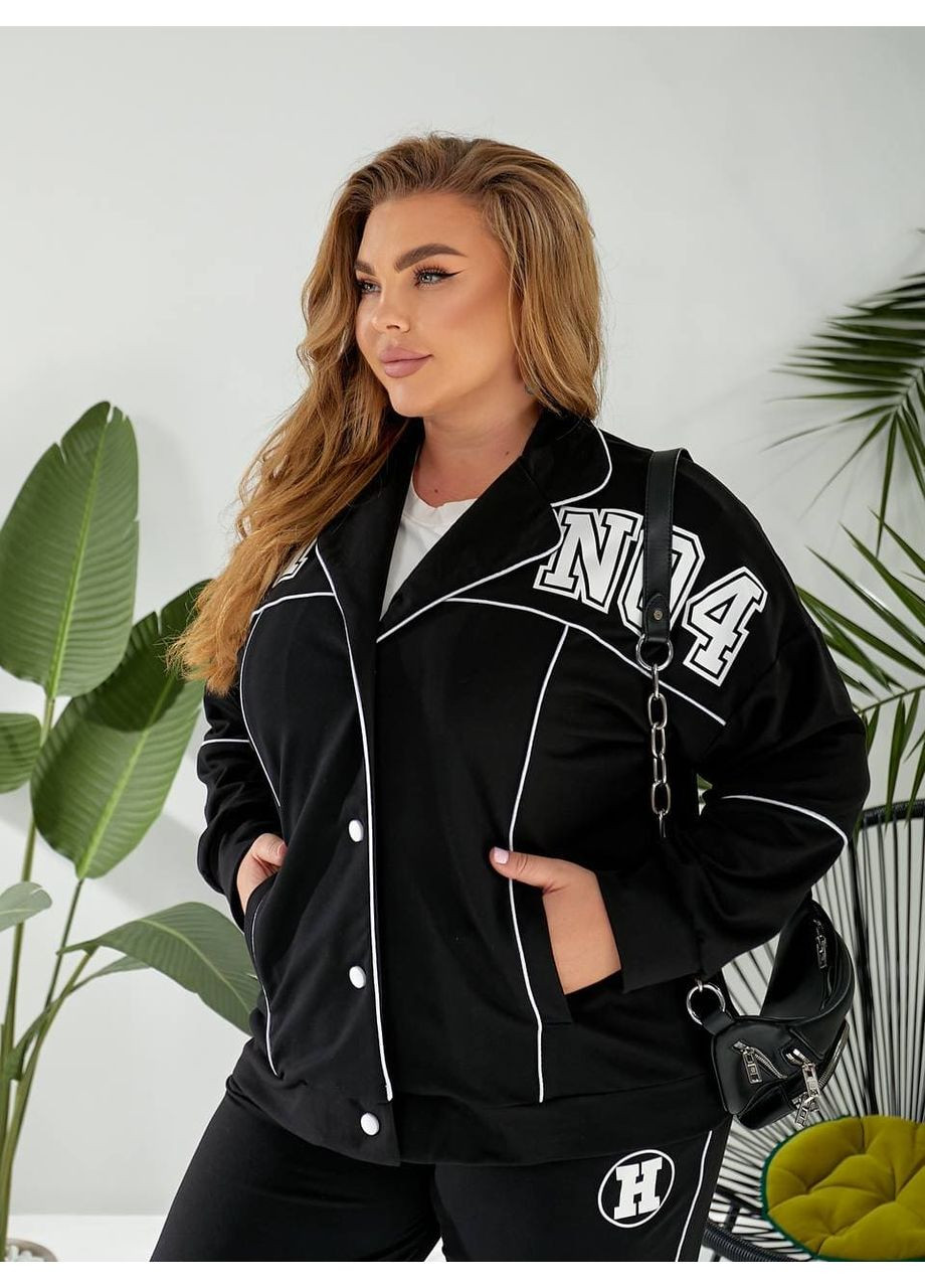 Жіночий прогулянковий костюм чорного кольору New Trend (322815061)